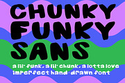 Funky Chunky Sans Hand-drawn Display, a Handwritten Font by Eryn Rose Design (Thumbnail 2 of 19)