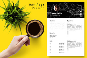 Creative CV Design / Resume - Steve