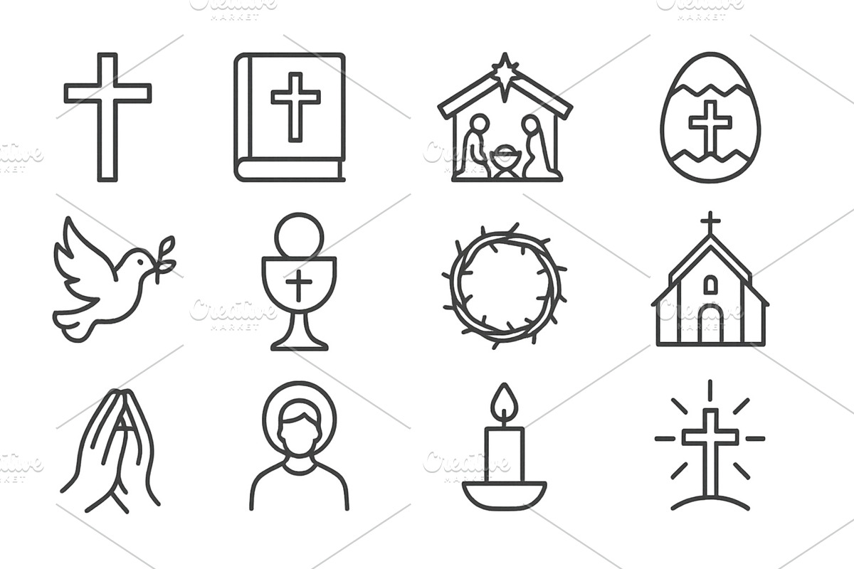 Symbols of faith represented through, an Illustration by ZinetroN