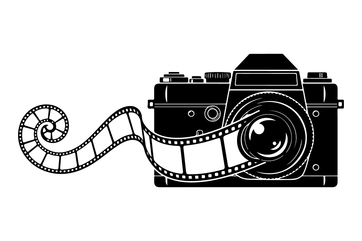 Vintage Camera Film Silhouette, an Object Illustration by yasushie (Photo 30 of 31)