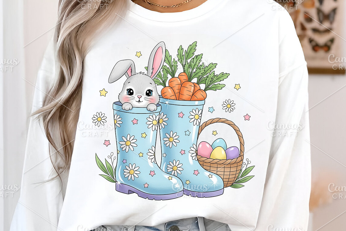 Easter Cowboy Boots PNG, an Illustration by Canvas Craft (Photo 4 of 6)