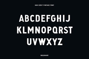 Rosemary - Vintage San Serif