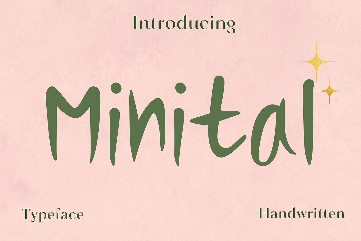 Minital font, a Handwritten Font by JJuta (Photo 1 of 7)