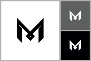 Modern Letter M Logo Icon, a Branding & Logo Template by quadrazo