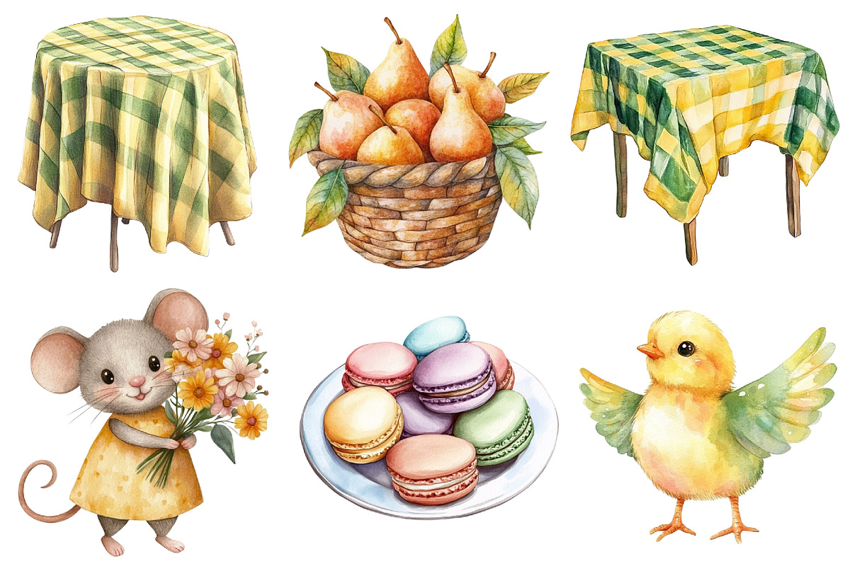 Mouse Watercolor Clipart Bundle, an Illustration by CitraGraphics (Photo 4 of 5)