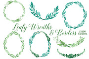 Bundle - Tropical Watercolor Leaves, an Illustration by Essem Creatives (Thumbnail 8 of 26)