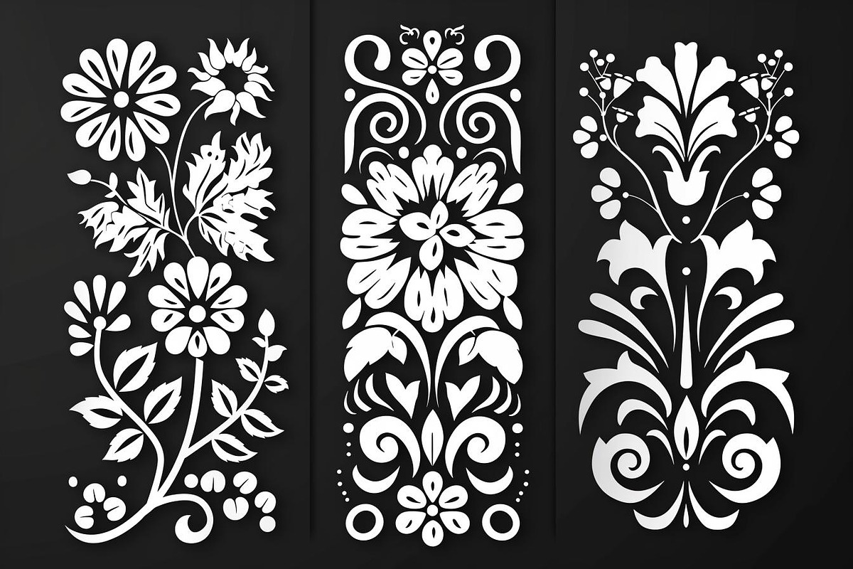Ornate Floral Laser Cut Pattern Bun, an Object Graphic by balal (Photo 4 of 11)