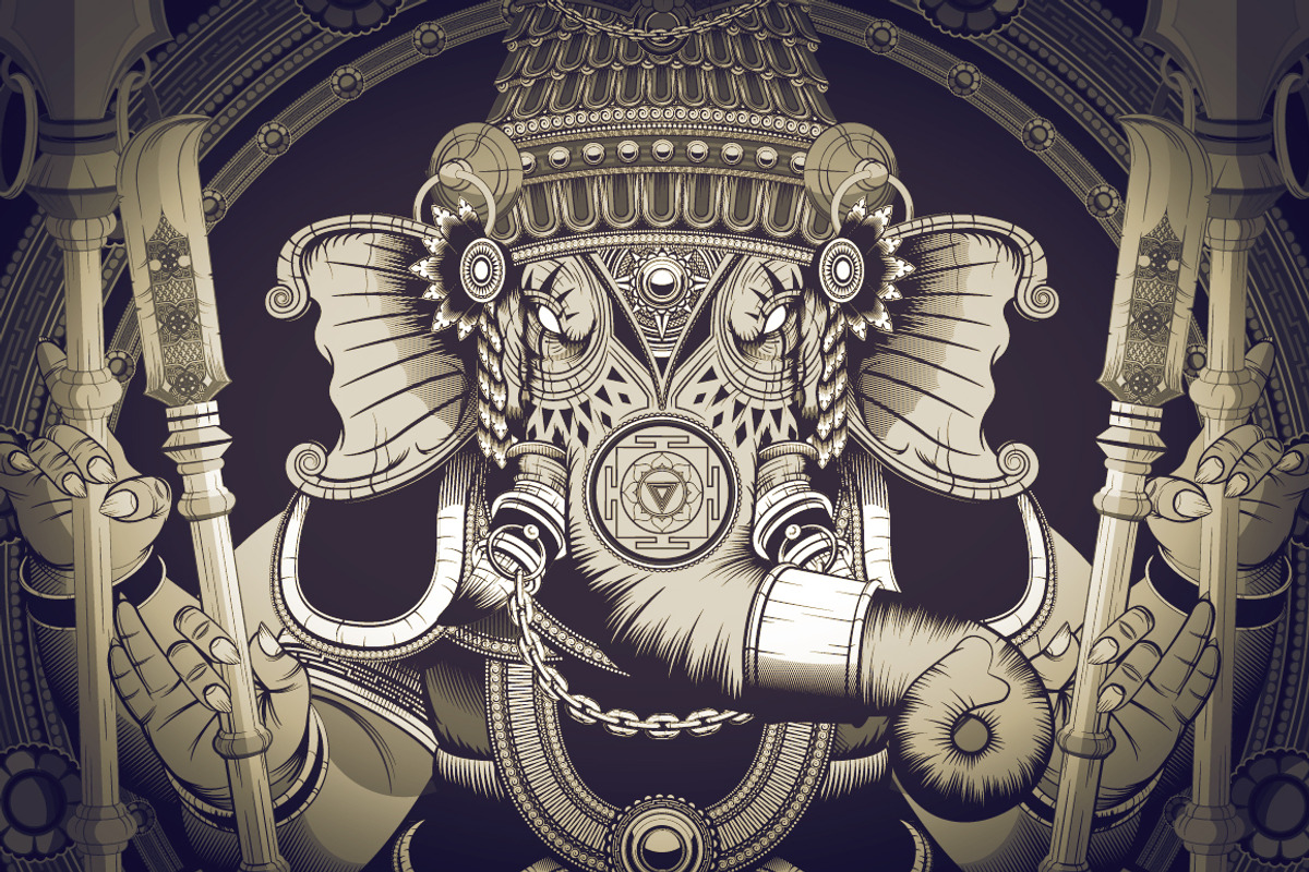 Stunning Ganesha Illustration, an Illustration by Imagine Design (Photo 1 of 5)