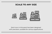 Payment and Bill Icons, an Outline Icon by Tekuni (Thumbnail 2 of 6)