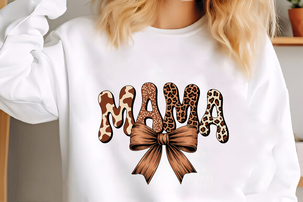 Mama leopard cow print bow mothers, an Illustration by CrexoraLab (Photo 2 of 4)