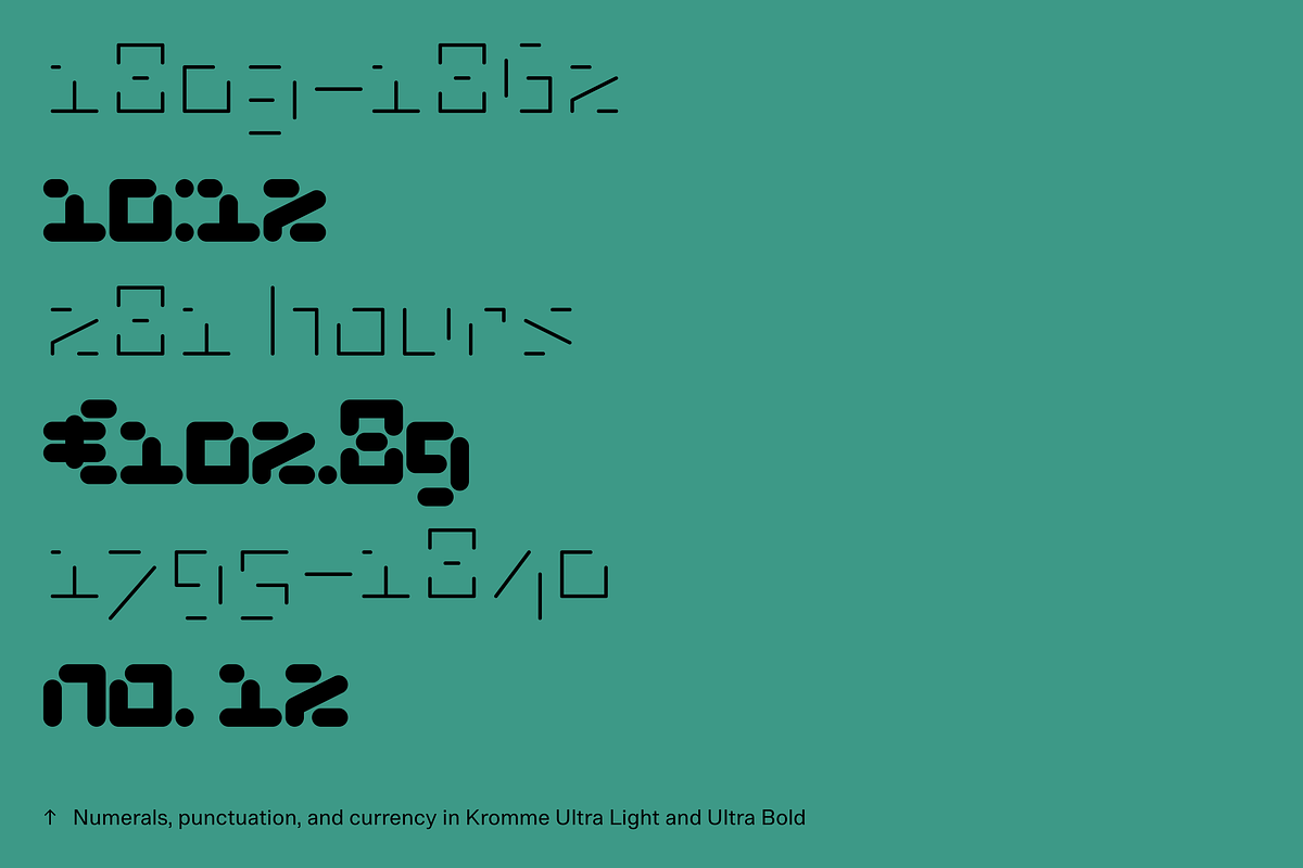 Kromme, a Sans Serif Font by Nameless Type Foundry (Photo 7 of 10)
