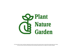 Nature Garden Plant Logo Design Icon, a Branding & Logo Template by Morvana Crew