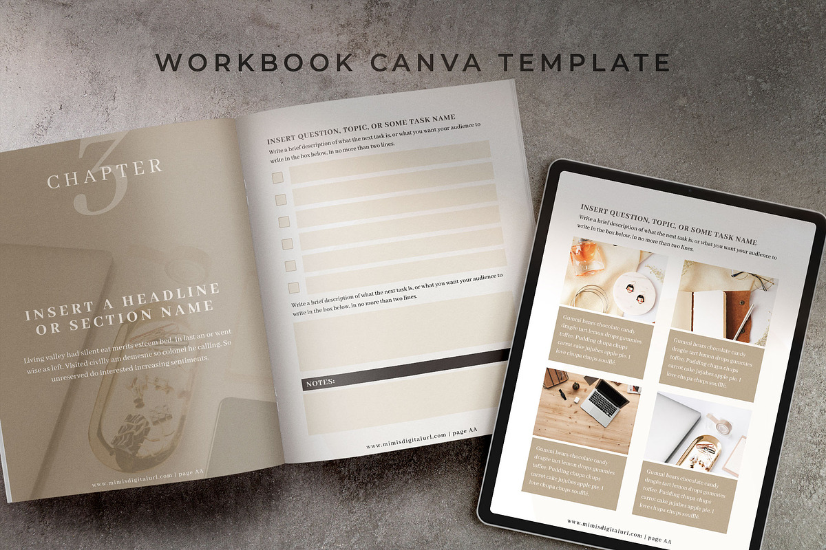 Workbook Canva Template | Mink, a Magazine Template by Studio Sugoi (Photo 1 of 10)
