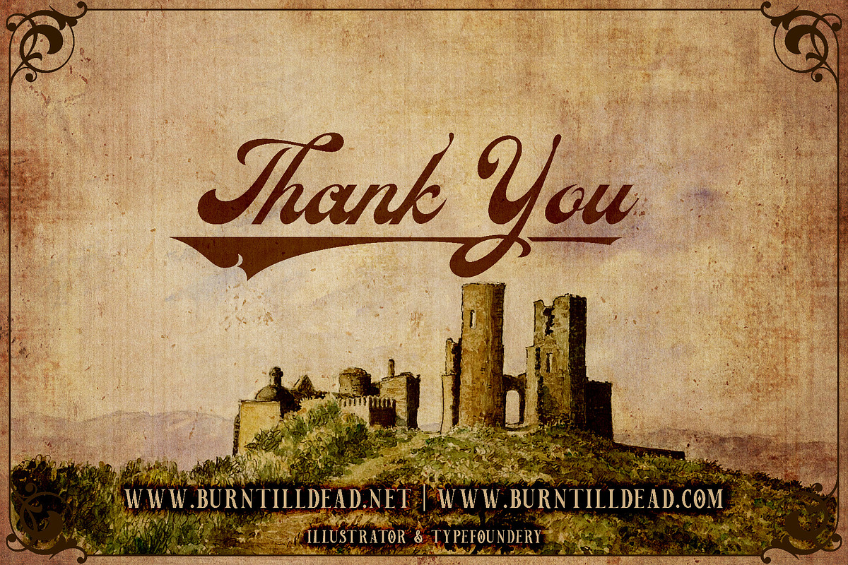 Veinline - Victorian Script, a Script Font by Burntilldead (Photo 9 of 9)