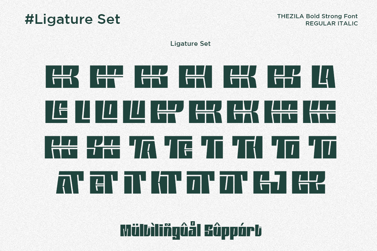 Thezila - Bold Display Typeface, a Sans Serif Font by Say Studio (Photo 12 of 12)