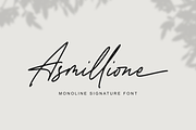 Asmillione - Monoline Signature Font, a Handwritten Font by Sibelumpagi Studio (Thumbnail 1 of 10)
