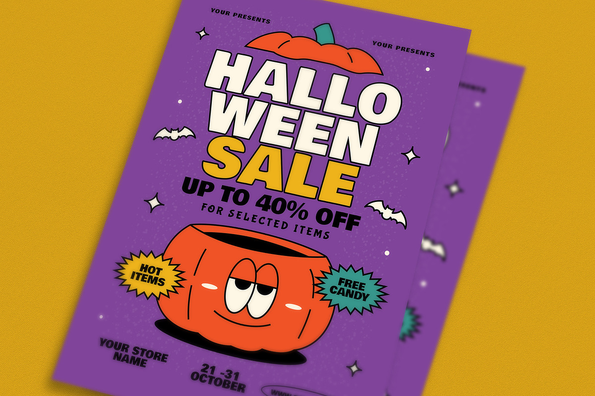 Halloween Sale Event Flyer, a Flyer Template by Guuver (Photo 2 of 3)