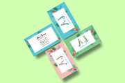 Floral Spring Business Card, a Business Card Template by land art (Thumbnail 1 of 4)