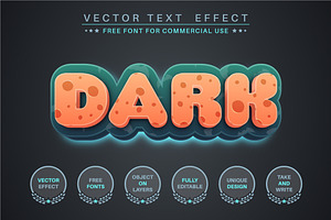 Dark Night - Editable Text Effect