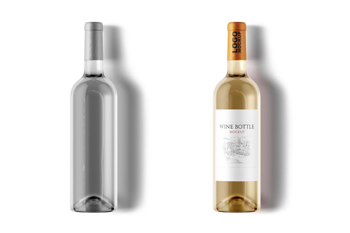 Wine Bottle Mockup, a Product Mockup by mockupbuys (Photo 4 of 10)