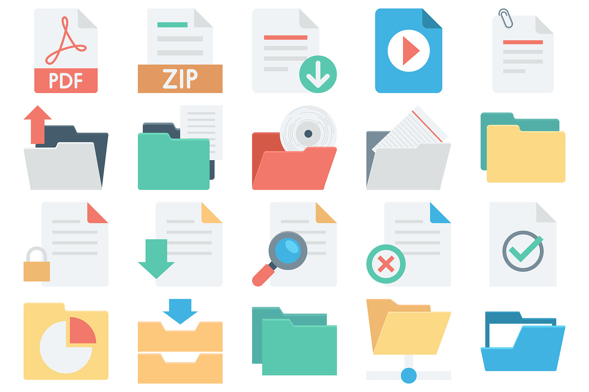 Files and Folder Icon Pack., an Icon by Vector Portal (Photo 6 of 6)