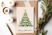Victorian Christmas tree, clipart, a Decorative Illustration by Hello My Print (Thumbnail 6 of 10)