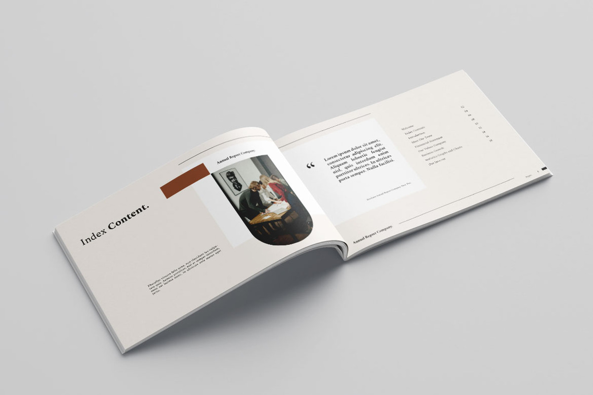 Annual Report Vol.43, a Brochure Template by Bewalrus Studio (Photo 4 of 11)