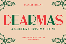 Dearmas - A Modern Christmas Font