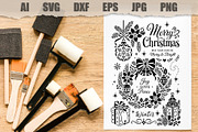 Stencil Christmas Holiday, a Seasonal Illustration by MARYCRAFTIRIA (Thumbnail 2 of 3)