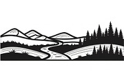 Decorative Nature Frame Silhouette, a Graphic by BIPLOB EXPERT (Thumbnail 9 of 13)