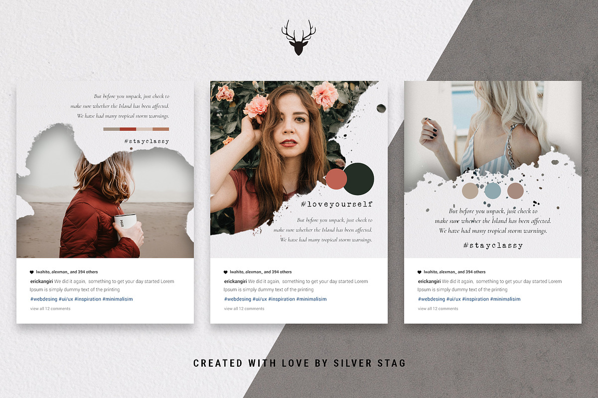 #InstaLove Instagram Posts & Stories, a Social Media Template by SilverStag Type Foundry (Photo 14 of 21)