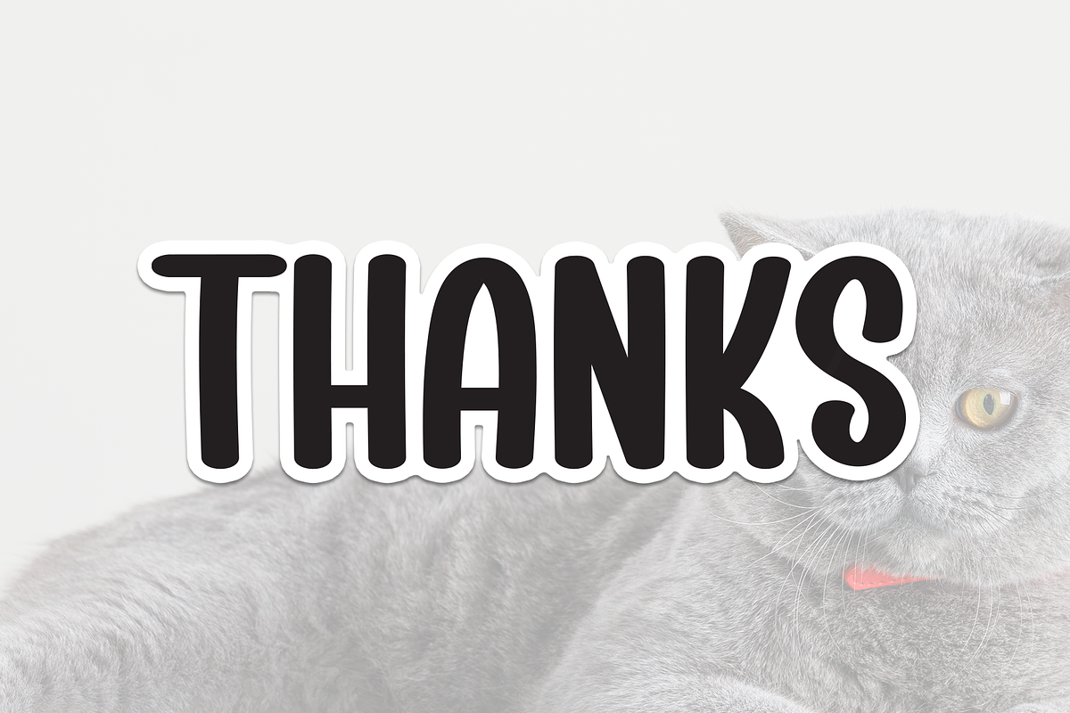 Cute Cat | Script Font, a Script Font by Scratchones (Photo 8 of 8)