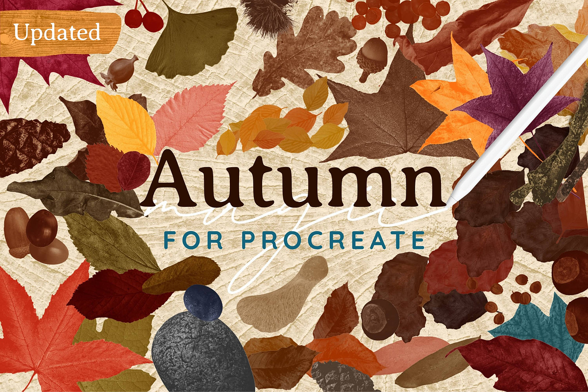 Autumn Magic for Procreate, a Brush Add-On by AJ Brushes (Photo 1 of 10)