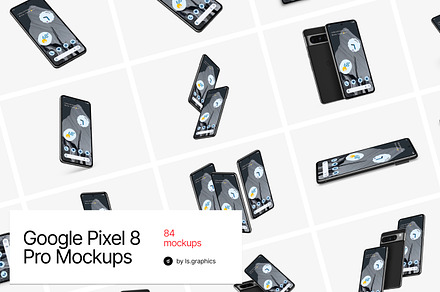 Google Pixel 8 Pro Mockups, an Android Mockup by ls.graphics