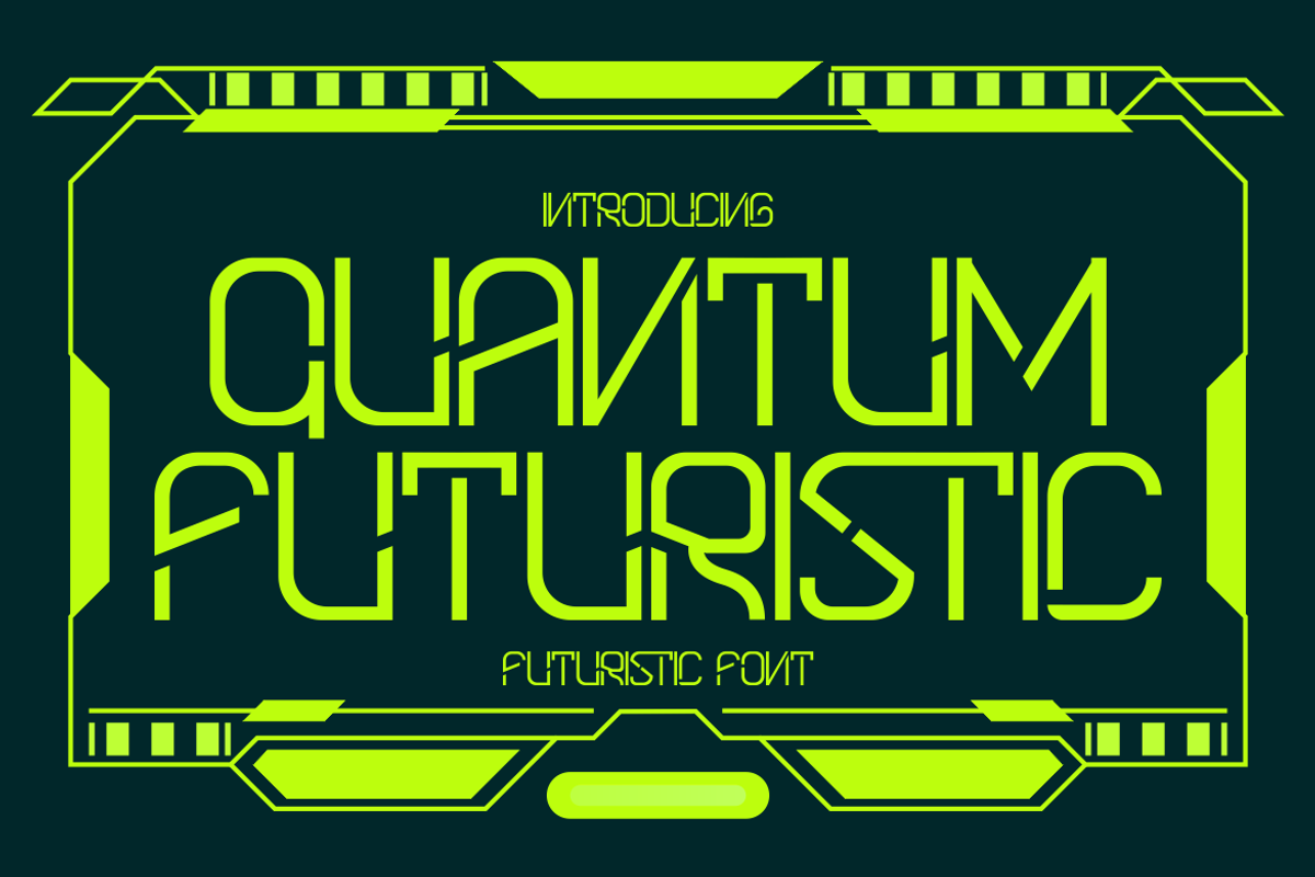 Quantum Futuristic – Futuristic Font, a Font by PutraCetol Studio (Photo 1 of 5)
