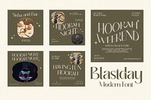 Blastday Modern Sans Serif