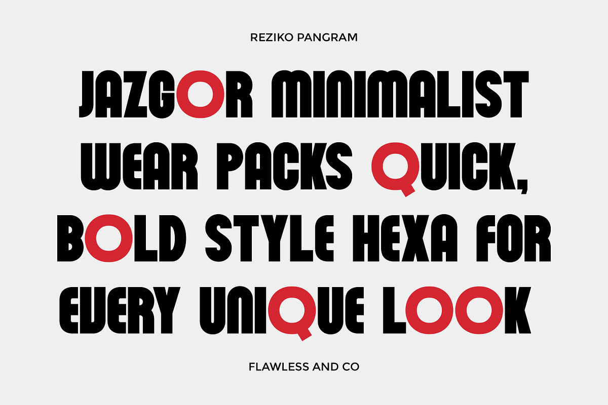 Reziko - Bold Condensed Font, a Sans Serif Font by Flawless And Co (Photo 4 of 10)