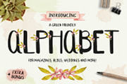 The Green Friendly Alphabet, a Decorative Illustration by Lisa's Balcony (Thumbnail 1 of 9)