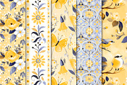 Bird and Butterfly Scrapbook Papers, a Pattern Graphic by Maishop (Thumbnail 3 of 4)