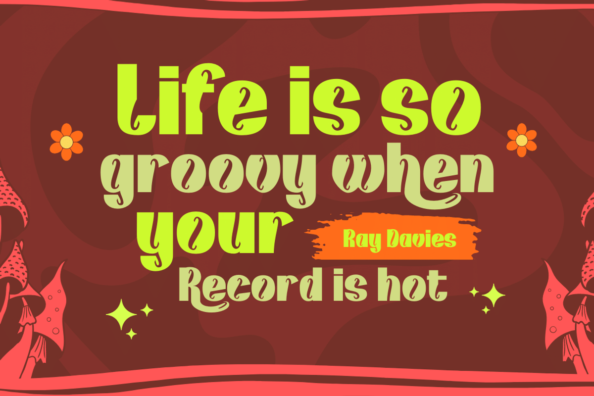 Kunhety | Groovy Retro Font, a Sans Serif Font by twinstd (Photo 6 of 12)