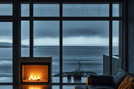 Minimalist Black Living Room, an Architecture Photo by Virgo Studio