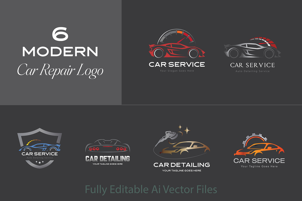 Car Service Logo Collection, a Branding & Logo Template by YUDesignStore (Photo 1 of 11)