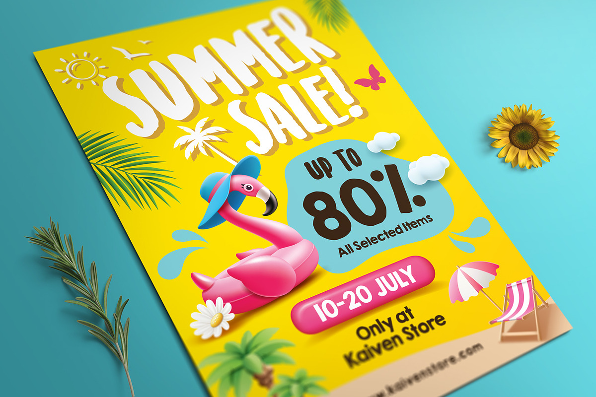 Summer Sale Flyer, a Flyer Template by Aarley Kaiven (Photo 3 of 3)