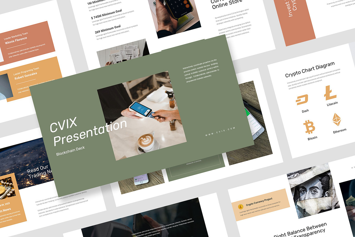 Cvix : Blockchain Deck Powerpoint