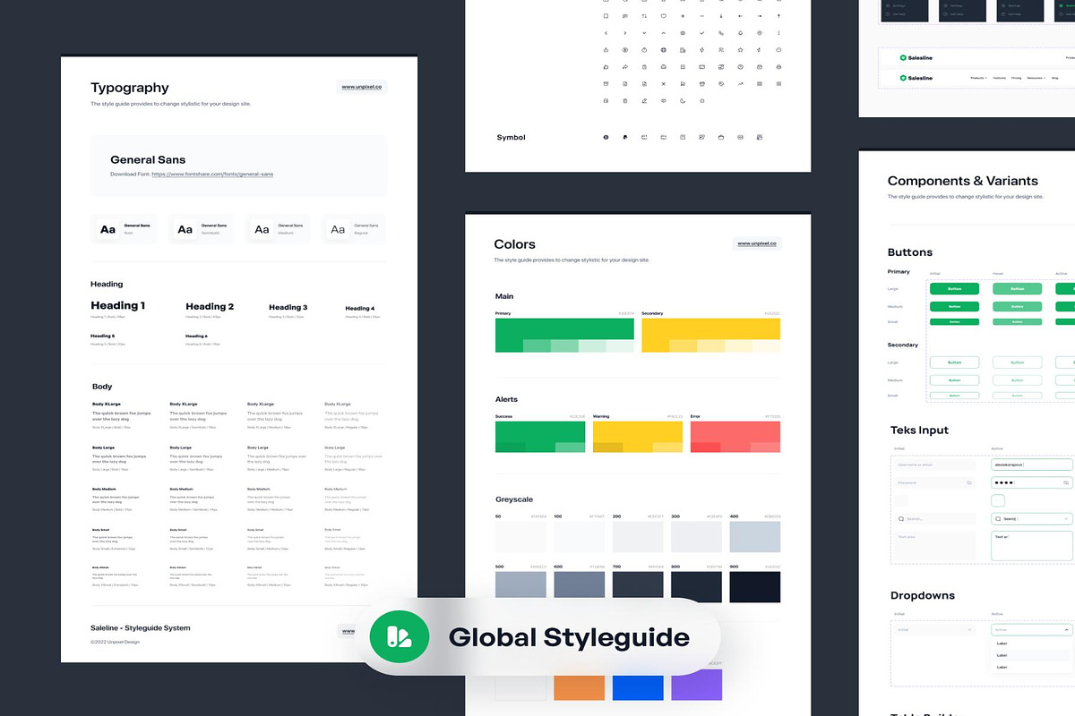 Salesline Sales Analytics Dashboard, an UI Kit Template by Creative Perspective (Photo 5 of 6)