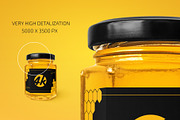 Honey Glass Jar Mockup, a Cups & Container Mockup by Country4k (Thumbnail 3 of 3)
