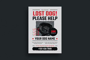 Lost Dog Flyer, a Flyer Template by Guuver