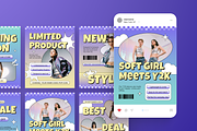 Y2K Aesthetic Instagram Post, a Social Media Template by Annora Studio (Thumbnail 5 of 6)