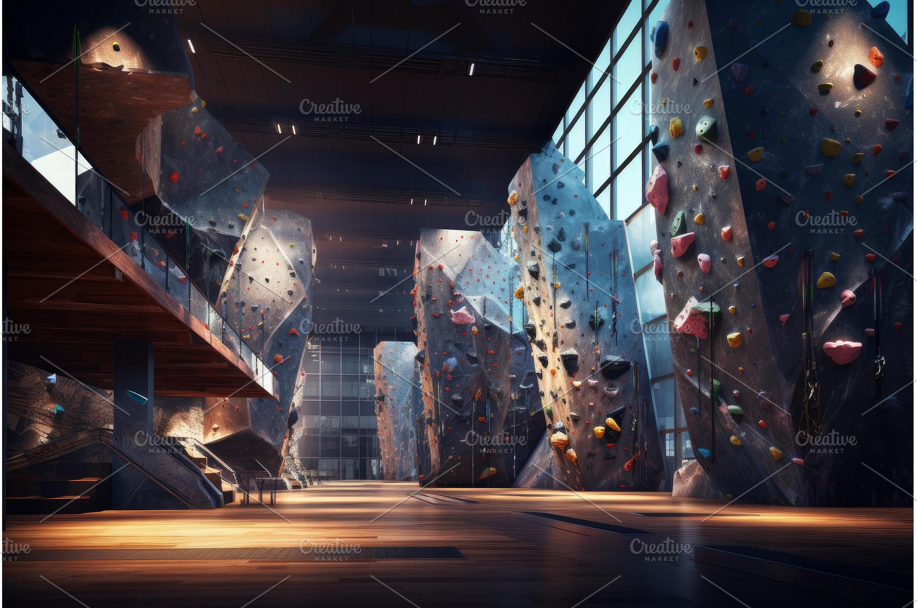 Well-crafted Rock climbing gym, a Sports & Recreation Photo by Ylivdesign