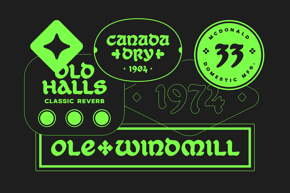Wanderland Display Font, a Script Font by Vintage Type Company (Photo 5 of 9)